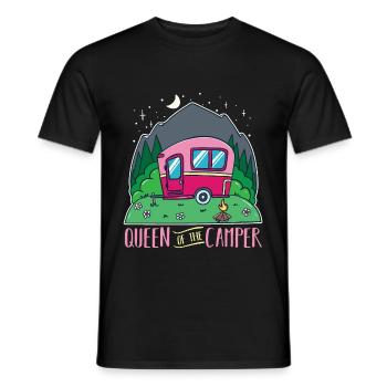Caravanes camping car campeurs - T-shirt homme - noir - Devant - AI Model Male 178 light (178cm)