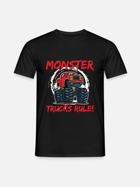 Monster Truck - Mænd T-shirt - sort