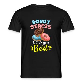 Donut - Männer T-Shirt - Schwarz - Vorne - AI Model Male 178 light (178cm)