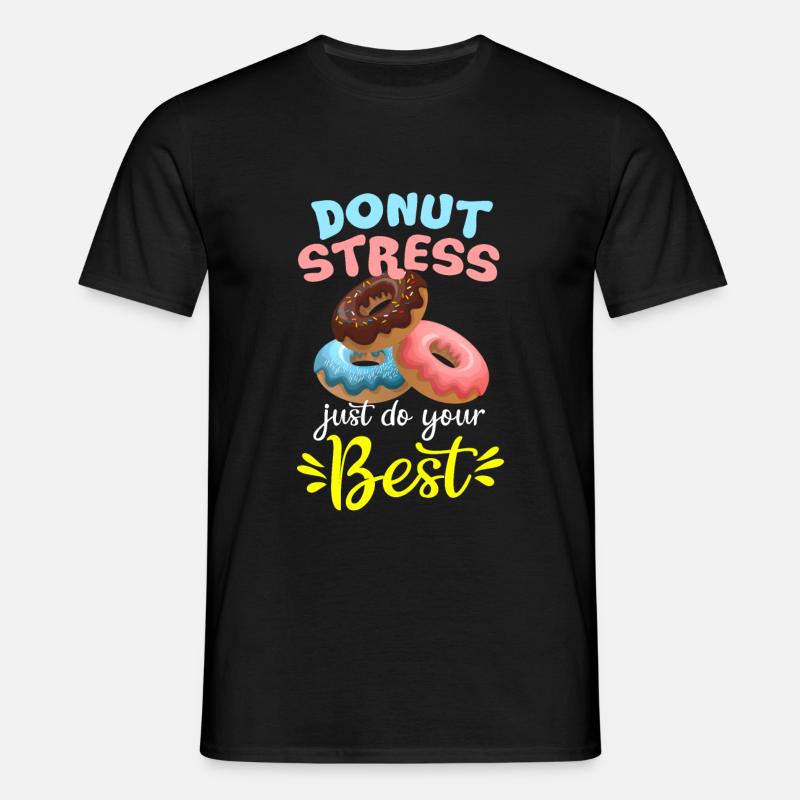 Donut - Männer T-Shirt - Schwarz