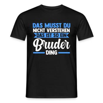 Geschwister Familie Brüder Bruder - Männer T-Shirt - Schwarz - Vorne - AI Model Male 178 light (178cm)