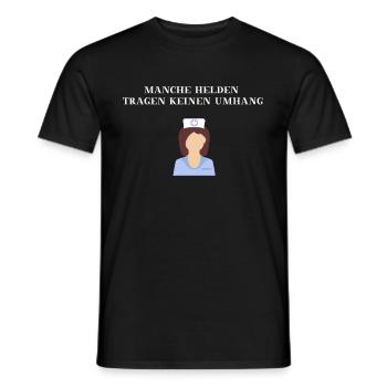 Krankenschwester Heldin Geschenkidee - Männer T-Shirt - Schwarz - Vorne - AI Model Male 178 light (178cm)