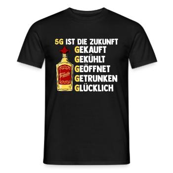 5G ist die Zukunft Tequila - Männer T-Shirt - Schwarz - Vorne - AI Model Male 178 light (178cm)