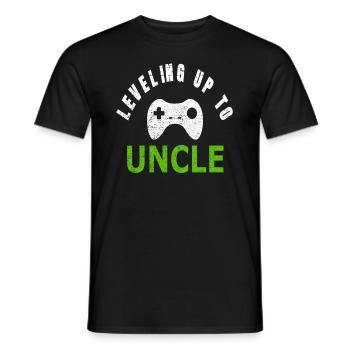 Zocker Gamer Onkel Videospiele Geschenk Gaming - Männer T-Shirt - Schwarz - Vorne - AI Model Male 178 light (178cm)