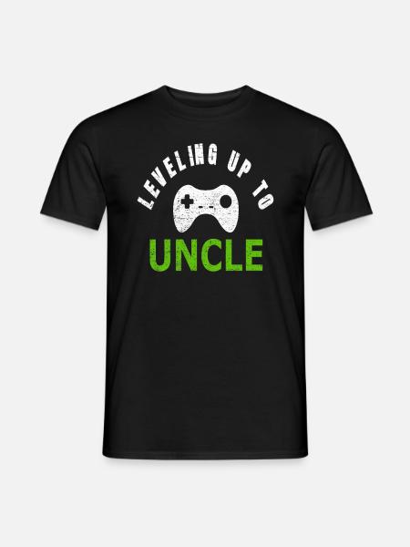Zocker Gamer Onkel Videospiele Geschenk Gaming - Männer T-Shirt - Schwarz