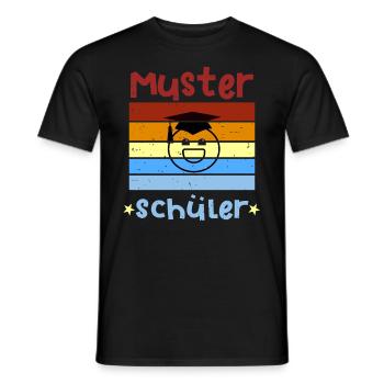 Musterschüler Smile Schulbeginn T shirt - Männer T-Shirt - Schwarz - Vorne - AI Model Male 178 light (178cm)
