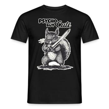Mignon mais psychopathe - T-shirt homme - noir - Devant - AI Model Male 178 light (178cm)