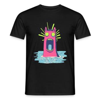 Vache de mer hurlante - T-shirt homme - noir - Devant - AI Model Male 178 light (178cm)