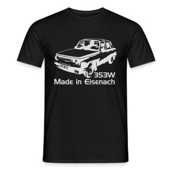 Wartburg w353 Made in Eisenach - Männer T-Shirt - Schwarz - Vorne - AI Model Male 178 light (178cm)