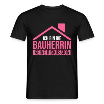 Bauherrin - Männer T-Shirt - Schwarz - Vorne - AI Model Male 178 light (178cm)