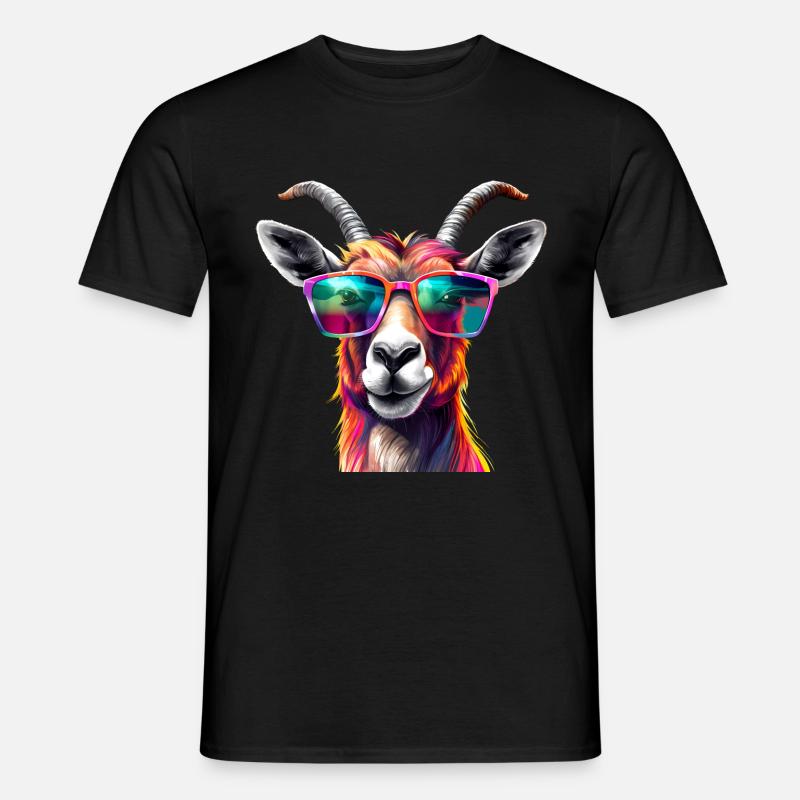 Antilopen Sonnenbrille - Männer T-Shirt - Schwarz