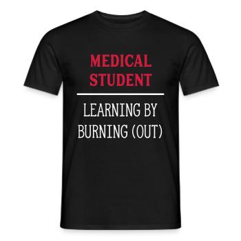 medstudentw - T-shirt homme - noir - Devant - AI Model Male 178 light (178cm)