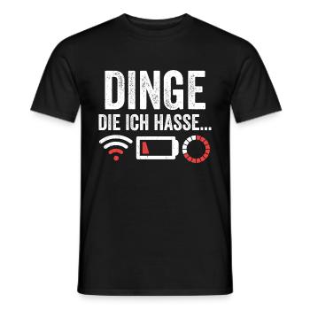 Dinge die ich hasse - Männer T-Shirt - Schwarz - Vorne - AI Model Male 178 light (178cm)