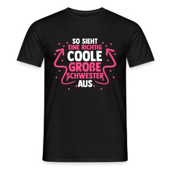 Geschwister Schwestern Schwester - Männer T-Shirt - Schwarz - Vorne - AI Model Male 178 light (178cm)