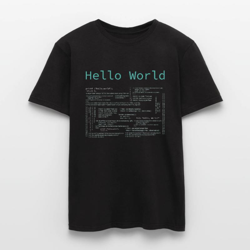 Hello World - Computer Pr... Programmierer & Nerd Männer T-Shirt