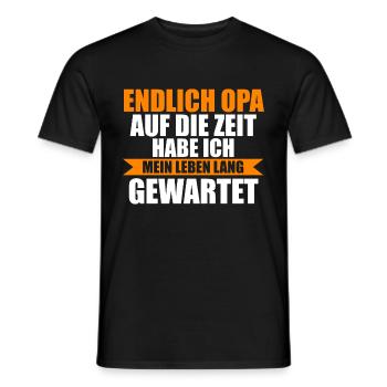 Großvater Großpapa Opi Opa - Männer T-Shirt - Schwarz - Vorne - AI Model Male 178 light (178cm)