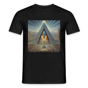 Assimilate - Men's T-Shirt - black - Front - AI Model Male 178 light (178cm)