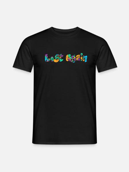 lost again - Men's T-Shirt - black