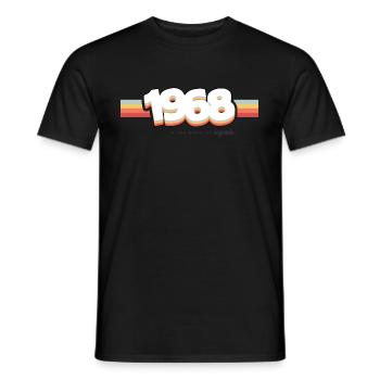 1968 Die Geburt der Legenden - Männer T-Shirt - Schwarz - Vorne - AI Model Male 178 light (178cm)