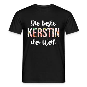 Kerstin - Männer T-Shirt - Schwarz - Vorne - AI Model Male 178 light (178cm)