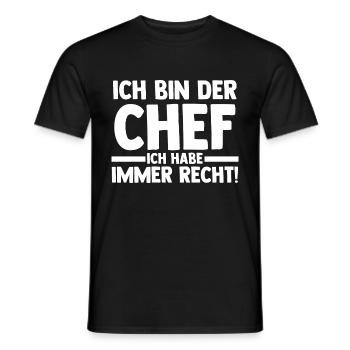 Arbeit Kollegen Büro Teamleiter Führungskraft Chef - Männer T-Shirt - Schwarz - Vorne - AI Model Male 178 light (178cm)