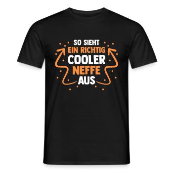 Cooler Neffe - Männer T-Shirt - Schwarz - Vorne - AI Model Male 178 light (178cm)