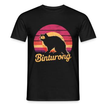 Binturong Bearcat Gift - Men's T-Shirt - black - Front - AI Model Male 178 light (178cm)