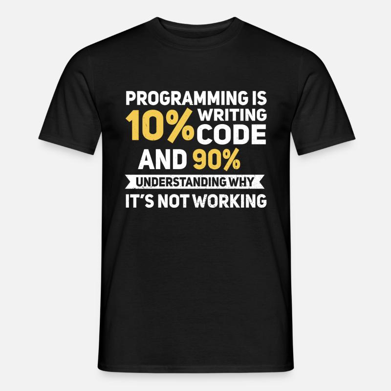 Programming Quote... Programmierer & Nerd - Männer T-Shirt - Schwarz