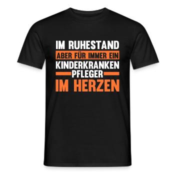Ruhestand Rente Pfleger Pflegekraft Kinderkrankenp - Männer T-Shirt - Schwarz - Vorne - AI Model Male 178 light (178cm)