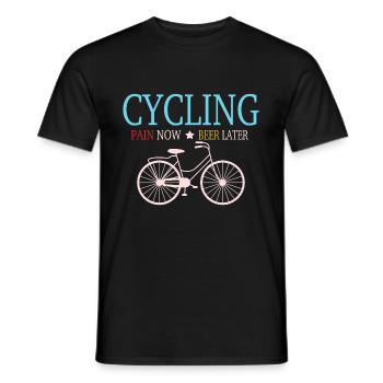 Bicycle - Men's T-Shirt - black - Front - AI Model Male 178 light (178cm)