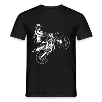 MotoCross - Supercross - MX - SX - FMX - Männer T-Shirt - Schwarz - Vorne - AI Model Male 178 light (178cm)