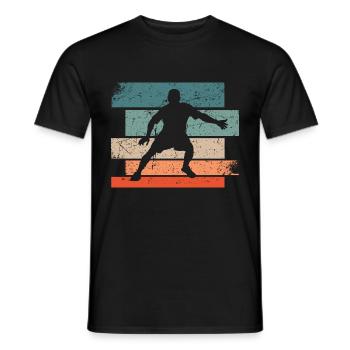 Handball Retro Vintage - Handball - T-shirt homme - noir - Devant - AI Model Male 178 light (178cm)
