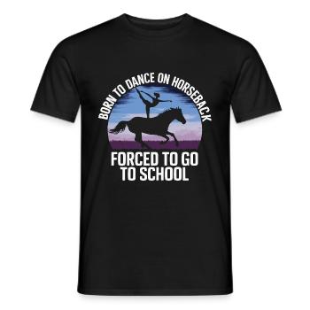 Loves Horse Vaulting Gift - Men's T-Shirt - black - Front - AI Model Male 178 light (178cm)
