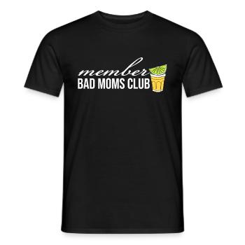 Bad Moms Club Member Logo Tequila - Männer T-Shirt - Schwarz - Vorne - AI Model Male 178 light (178cm)