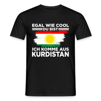 Egal wie cool du bist ich komme aus Kurdistan - Männer T-Shirt - Schwarz - Vorne - AI Model Male 178 light (178cm)