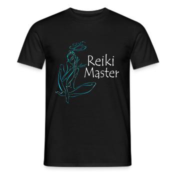 Reiki Maître Énergie Spirituelle Méditation Chakra - T-shirt homme - noir - Devant - AI Model Male 178 light (178cm)