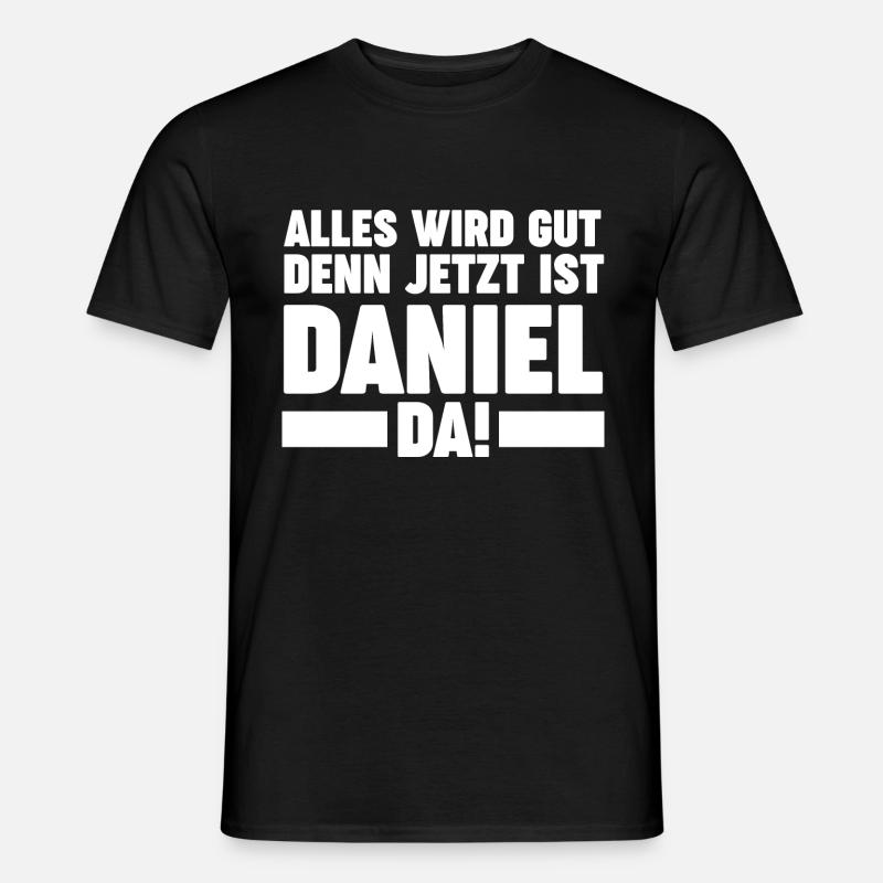 Daniel - Männer T-Shirt - Schwarz
