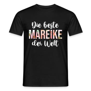 Mareike - Männer T-Shirt - Schwarz - Vorne - AI Model Male 178 light (178cm)