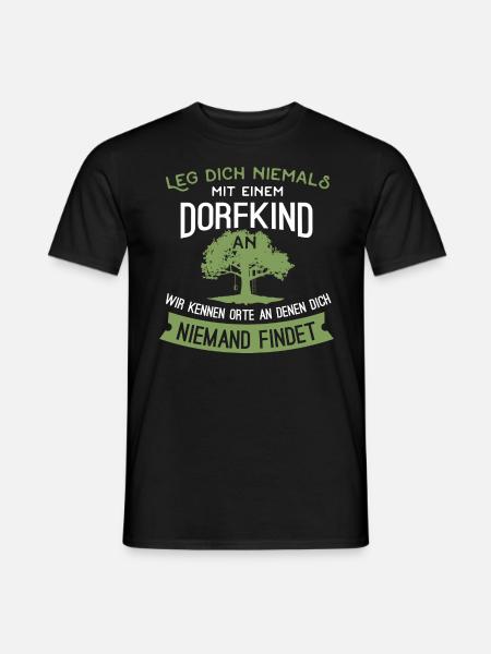 Dorfkind Baumhaus - Männer T-Shirt - Schwarz