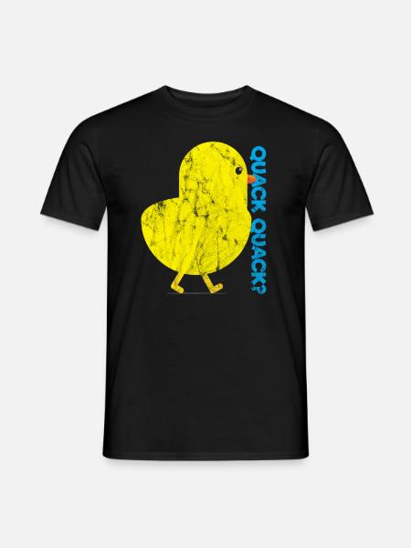Animals Chicken Quack - Männer T-Shirt - Schwarz