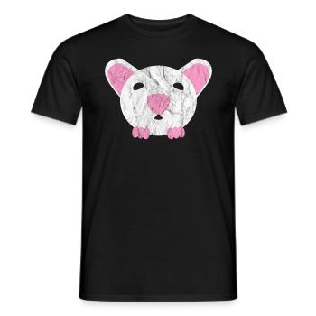Animaux mignons - T-shirt homme - noir - Devant - AI Model Male 178 light (178cm)