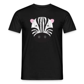 Zèbre animal mignon - T-shirt homme - noir - Devant - AI Model Male 178 light (178cm)
