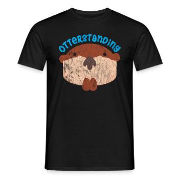 Animal puns - Men's T-Shirt - black - Front - AI Model Male 178 light (178cm)