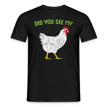 Animal Puns - Hast du meinen Schwanz gesehen? - Männer T-Shirt - Schwarz - Vorne - AI Model Male 178 light (178cm)
