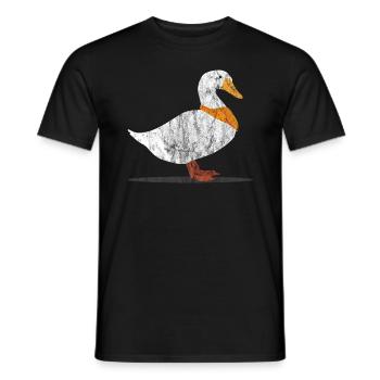 Tiere Ente - Männer T-Shirt - Schwarz - Vorne - AI Model Male 178 light (178cm)