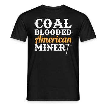 Charbon American Blooder - T-shirt homme - noir - Devant - AI Model Male 178 light (178cm)