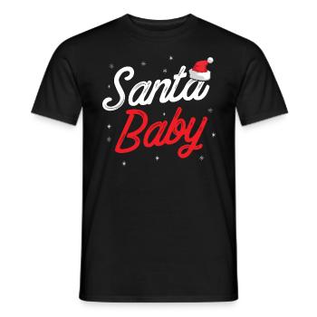 Noël - Père Noël - T-shirt homme - noir - Devant - AI Model Male 178 light (178cm)