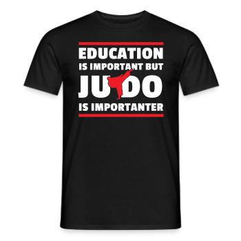 Le judo est important - T-shirt homme - noir - Devant - AI Model Male 178 light (178cm)