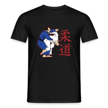 judo - T-shirt homme - noir - Devant - AI Model Male 178 light (178cm)