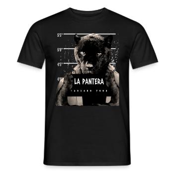 Animal Print Schwarzer Panther - Männer T-Shirt - Schwarz - Vorne - AI Model Male 178 light (178cm)